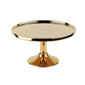 Support à gâteau rond en métal aluminium pour la décoration de fête d'anniversaire à 2 niveaux. - Product Image 2