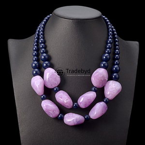 Collar de resina ecológico Tradebyd, joyería ligera y duradera, perfecto para trajes casuales y de fiesta - Product Image 1