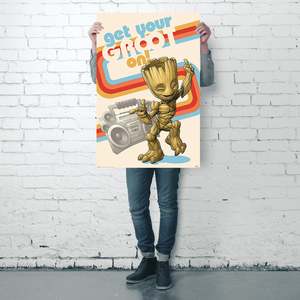 Guardianes de la Galaxia Vol. 1, Diseño Moderno Camiseta 2 Groot ¡Emprende tu aventura espacial! - Product Image 5