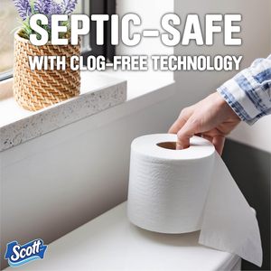 Scott 1000 Hojas por Rollo, 8 Rollos de Papel Higiénico, Papel para Baño - Product Image 3