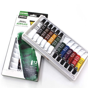 <span class=keywords><strong>Peinture</strong></span> acrylique professionnelle Bview Art 12x12ml de la marque <span class=keywords><strong>Pebeo</strong></span> pour l'art - Product Image 1
