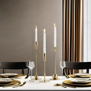 Decorative Centerpiece Candlestick Holders for Table Mantel Wedding Housewarming Gift Unique <b>Candle</b> <b>Jar</b> - Product Image 3