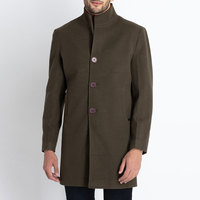 Manteau long pour homme grande taille, style luxe, style urbain, prix abordable, chaud pour l'hiver, en laine, véritable fourrure de renard, double boutonnage, poches latérales, décontracté