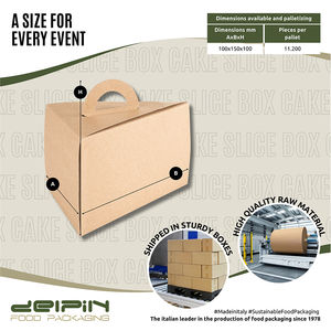 Made in Italy Ecological Disposable Cardboard Customizable <b>Cake</b> <b>Slice</b> Holder Different Size Different Colors - Product Image 4