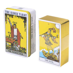 Jeux de tarot anglais Rider, tarot français traditionnel avec interprétations anglaises - Product Image 1