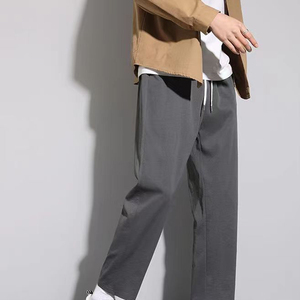 Pantalones de Traje Formales Casuales para Hombre, Pantalones Ajustados Elásticos para Hombre, Pantalones Deportivos Clásicos de Color Sólido de Talla Grande - Product Image 5