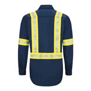 Oil Industry High Visibility Heat Resistant FR Cotton CE Certified Shirts Professional Working Clothes <b>Electrical</b> Safety - Product Image 2