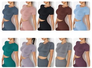 Premium American Korean Sustainable Short Sleeve Yoga Clothes - Product Image 2