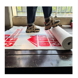 Trang trí màu trắng tự dính dính tạm thời tầng Bìa Fleece bảo vệ sàn - Product Image 1