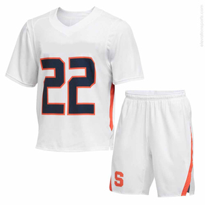 Ensemble d'uniformes de crosse pour hommes en polyester 100% avec maillot et short à col en V et demi-manches - Product Image 5