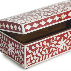 Caja de Joyería Moderna Hecha a Mano con Incrustaciones de Hueso, Diseño Ecológico para Eventos Especiales Cuadrados, Bajo Precio por HF CRAFTS - Product Image 1