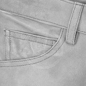 Pantalones de cuero para hombre con estilo contemporáneo Pantalones de cuero de estilo resistente para hombre con paneles de moto - Product Image 5