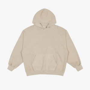 Vente en gros de sweats à capuche épais et surdimensionnés unisexe avec logo personnalisé ensemble pull à capuche en molleton épais pour hommes - Product Image 6
