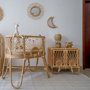 Tendance chaude enfants vêtements armoire de rangement garde-robe en gros rotin commode placards pour tout-petits enfants - Product Image 4