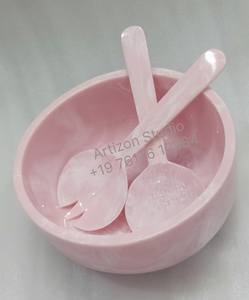 ชามสลัดเรซินอีพ็อกซี่เรซินออกซี่ดีไซน์ใหม่สำหรับงานเสิร์ฟชามทำจากเรซินแฮนด์เมดใช้ในบ้านสวนใช้ในครัวเรือนสำหรับรับประทานอาหาร - Product Image 6