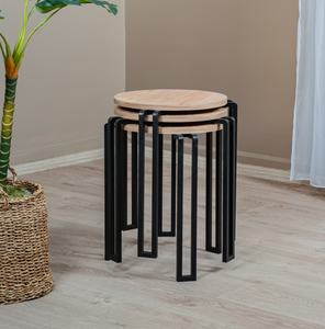 <b>Nesting</b> Coffee <b>Table</b> Round Coffee <b>Table</b> Coffee <b>Table</b> Set 2 Piece Coffee <b>Table</b> Modern Coffee <b>Table</b> Metal Coffee <b>Table</b> Wooden Coff - Product Image 2