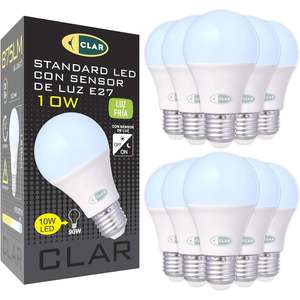Ampoule LED à capteur 10W E27, éclairage LED à activation au crépuscule, économe en énergie - Product Image 2