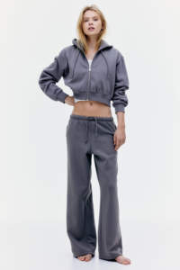 Personalizado de alta calidad suelta personalizada gimnasio personalizado entrenamiento elegante Jogging pantalones holgados para las mujeres de color gris personalizado Joggers holgados - Product Image 2