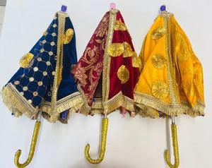 Gota flor paraguas decorativo boda Nikah decoración Haldi Mehndi colorido fiesta evento Diwali Festival decoración hogar jardín - Product Image 3