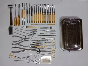 Juego de instrumentos quirúrgicos de nariz alemana, acero inoxidable, 50 Uds., fuente de alimentación Manual, aprobado por CE ISO, cirugía plástica de rinoplastia usada - Product Image 2