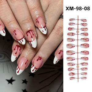 Colección Popular de esmaltes de uñas de Halloween con gota de sangre de dibujos animados, fábrica de <span class=keywords><strong>manicura</strong></span> <span class=keywords><strong>francesa</strong></span> fantasma y murciélago al por mayor - Product Image 3