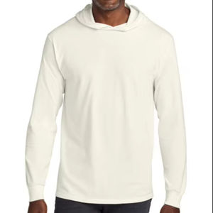 Camisetas de manga larga con capucha de algodón negro para hombre, camisetas con capucha personalizables para eventos, venta al por mayor, camisetas con capucha para reventa - Product Image 1