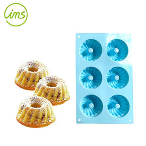 Mini molde acanalado de silicona de 6 cavidades - Product Image 4