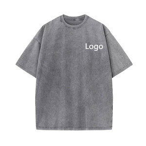Camiseta de Algodón Azul Extra Grande para Hombre, Manga Corta, Cuello Redondo, Color Sólido Informal, Logotipo Estampado en la Parte Delantera, Tejido de Punto Jersey, Corte Regular - Product Image 6