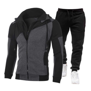 Survêtement personnalisé Service OEM Tendance Respirant Haute Qualité Tendance Luxe Fermeture Éclair Survêtement pour hommes - Product Image 3