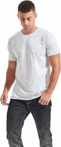 Camisetas de hombre 100% algodón logotipo personalizado diseño calidad Rib cuello redondo Oversize Drop Shoulder Streetwear camiseta en blanco para hombres - Product Image 4