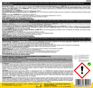 Limpiador Concentrado Neutro para Pisos FILA Solutions Cleaner Pro 5L, Baja Espuma, Biodegradable, Apto para Mascotas, Certificado HACCP - Product Image 2