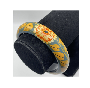 Bracelets imprimés en bois finis antiques Trois couleurs mélangées Artisanat en bois Bijoux indiens Bracelets et bracelets - Product Image 4