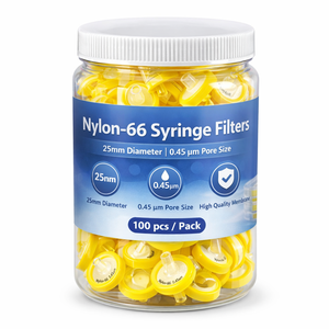 Filtro de Jeringa de Nylon NN-66 Hidrófilo de 25 mm, 0.45 um, Personalizable OEM para Proceso de Filtración de Empresas Farmacéuticas - Product Image 5