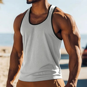 Camiseta sin mangas de entrenamiento para hombre, camiseta de gimnasio muscular sin mangas, ropa deportiva de secado rápido, camiseta de entrenamiento de verano, chaleco ligero - Product Image 2