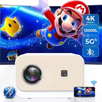 Proyektor Mini Pintar Android 11 A11, Siap 4K, 1080P HD, LCD Portabel, Fokus Elektrik, 350 Lumens, Penyimpanan 8GB, Home Theater