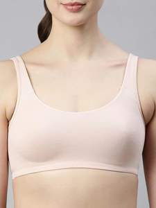 Soutien-gorge de sport personnalisé 95% coton 5% Spandex couleur perle pour dames meilleur prix d'usine Bangladesh - Product Image 4