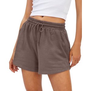 Pantalones cortos atléticos para mujer correr gimnasio entrenamiento verano algodón sudor pantalones cortos con bolsillos senderismo ropa Casual - Product Image 1