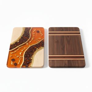 Tabla de Cortar de Resina y Madera Hecha a Mano de Alta Calidad, Tabla de Cortar Premium de 1.5 cm de Grosor, Apta para Lavavajillas, para Cocina, Verduras, Carne, Hogar - Product Image 5