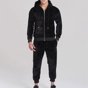 Conjunto Deportivo de Felpa para Hombre, 100% Algodón, Transpirable, para Invierno, con Impresión de Logotipo Personalizado - Product Image 1