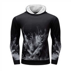 Sudaderas con capucha de sublimación hechas a medida de alta calidad para hombres, Sudadera con capucha gruesa térmica, Sudadera con capucha para hombres de moda juvenil - Product Image 1