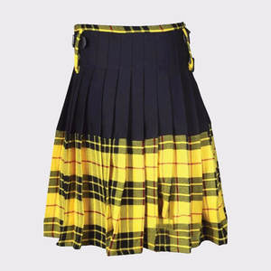 Tartán Macleod of Lewis, Kilt Híbrido Moderno, Negro con Pliegues Amarillos, Algodón, 2026 - Product Image 2
