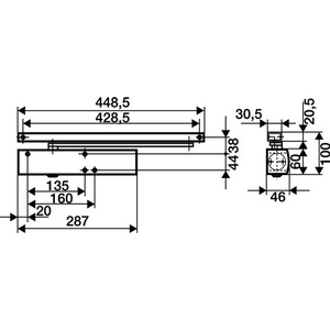 GEZE TS 5000 Charnière latérale argentée Ferme-porte à montage standard Norme EN 2-6 - Product Image 4