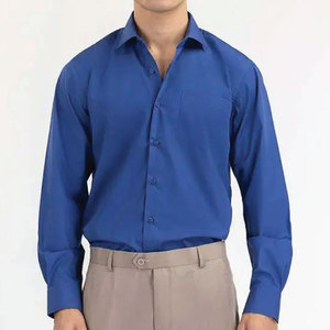 แขนยาวของผู้ชายผ้าโพลีเอสเตอร์หรือผ้าฝ้าย100% สีต่างกันงานตามสั่ง - Product Image 1