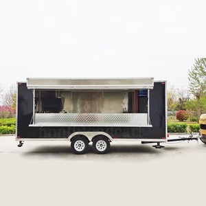 2025 chariot de nourriture mobile remorque camion de crème glacée pour collation rapide personnalisé Hot Dog petite remorque de nourriture ronde - Product Image 6