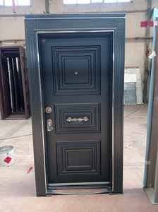 Porte intérieure en acier inoxydable durable directe d'usine ABSDOOR ouverture manuelle pour l'entrée d'appartement Villa Hôtel Utilisation Surface finie - Product Image 4