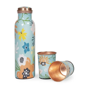 Bouteille en cuivre imprimée à thème unique étanche à l'utilisation de haute qualité pour le bureau de la maison Bouteille en cuivre artisanale écologique - Product Image 5