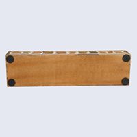 Boîte de rangement rectangulaire moderne personnalisée incrustation de bois de résine boîte cadeau décorative dernière tendance exportations flagrantes de résine époxy