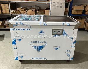 Máquina de Helados Fritos Comercial de Tailandia, Máquina para Hacer Helados Fritos en Sartén, Máquina de Helados Fritos Doble - Product Image 2