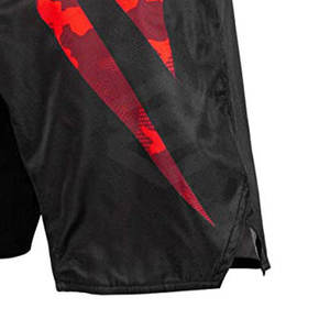 Shorts MMA de qualité professionnelle pour hommes, taille élastique, séchage rapide, matière confortable et durable, style sportif uni - Product Image 3