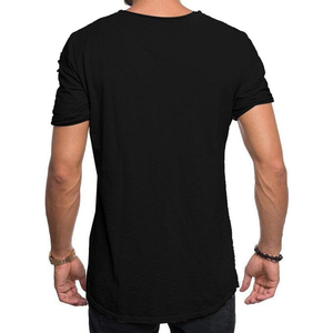 T-shirt Homme Oversize Effet Vieilli Couleur Unie 100% Coton Respirant Délavé à l'Acide Séchage Rapide pour Usage Extérieur - Product Image 3